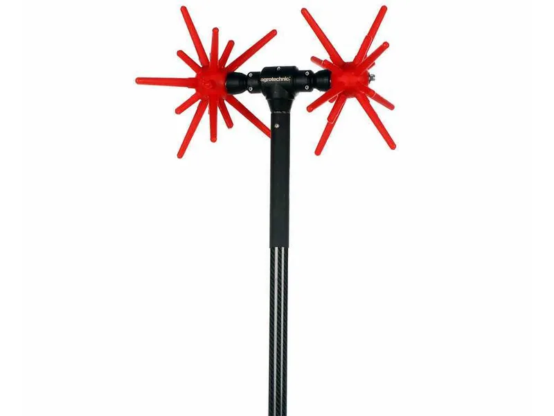 Ripartrak Agrotechnic X.32 Mark II - Peigne vibreur électrique - Mouvement rotatif et vibrant - Perche en carbone 200 cm