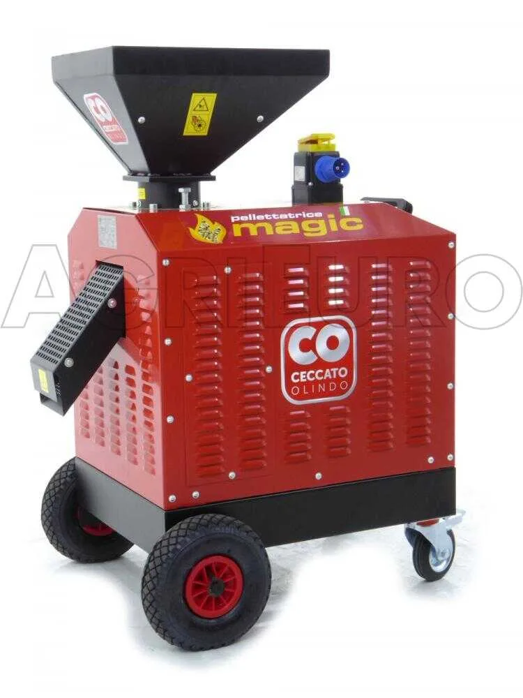 Ceccato Olindo Presse à pellets Monophasée 3 CV - Fabrication de pellets pour le chauffage