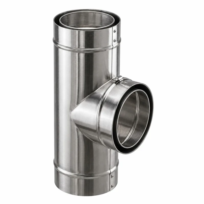 Schiedel Coude 90° avec pied support pour ICS Ø 180 mm
