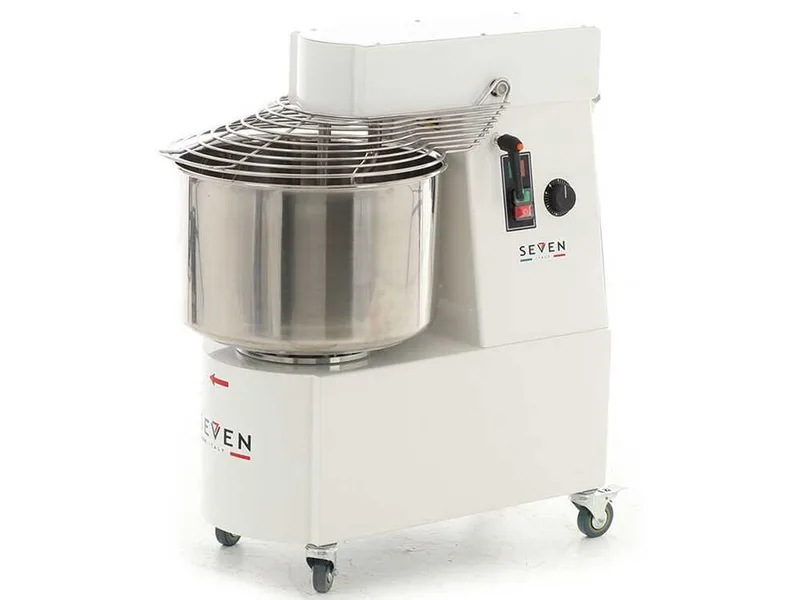 Pétrin à spirale Seven Italy GHR 30 - 230 V - Avec Roues et minuterie