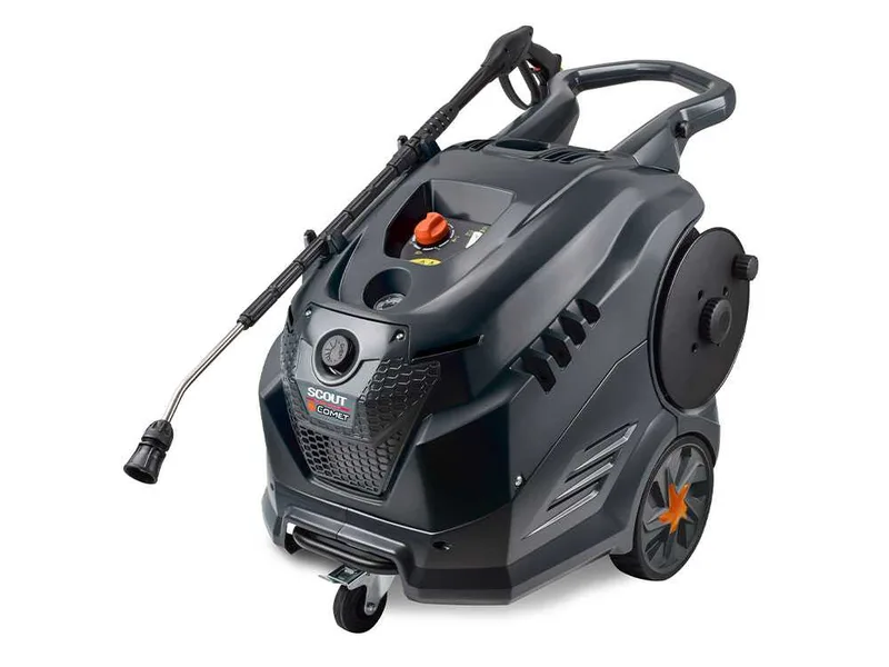 Comet New Scout 150 Extra - Nettoyeur haute pression à eau chaude professionnel - 150 bar max - 540 L/h