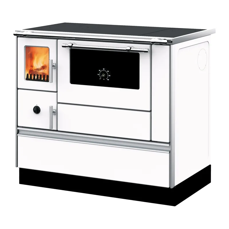 Westminster cuisinière à bois K 76F-90 blanche raccordement tuyaux droit