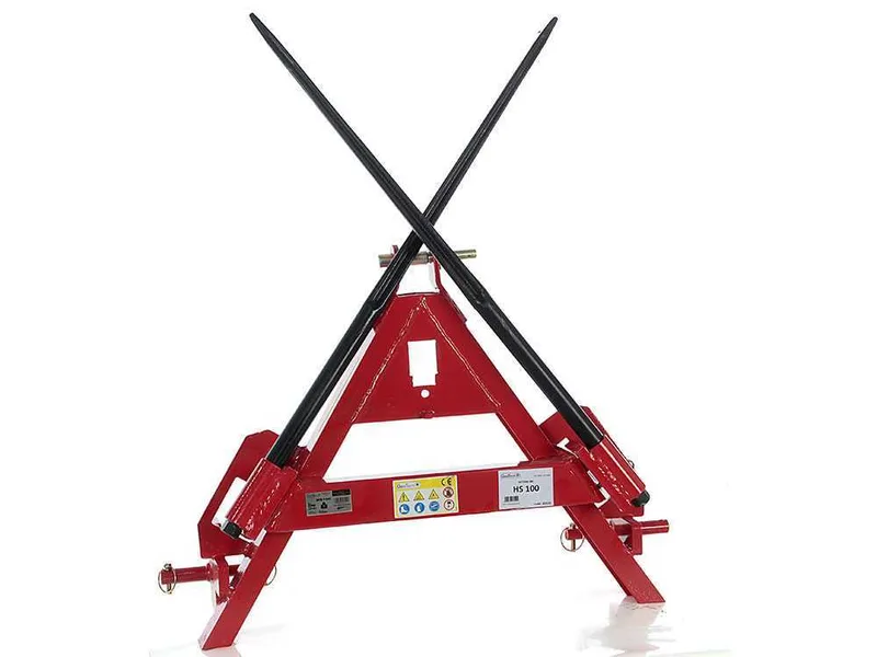 GeoTech - Fourche pour bottes de paille - Attelage à 3 points pour tracteur