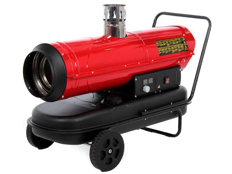 GeoTech IDH 3000 - Générateur d'air chaud diesel - à chauffage indirect - sur chariot