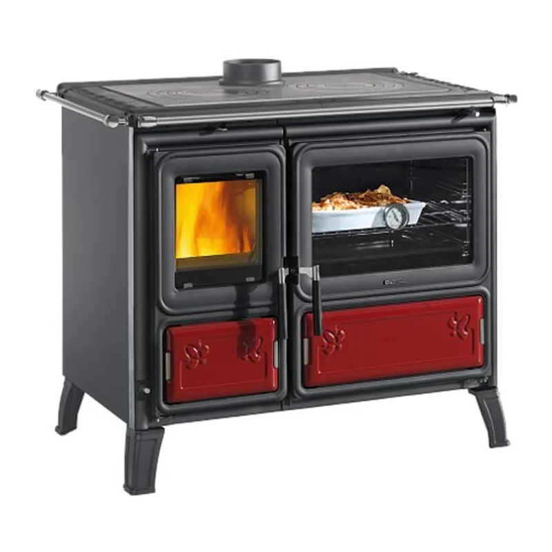 La Nordica MILLY.16 - Bordeaux rouge cuisinière à bois