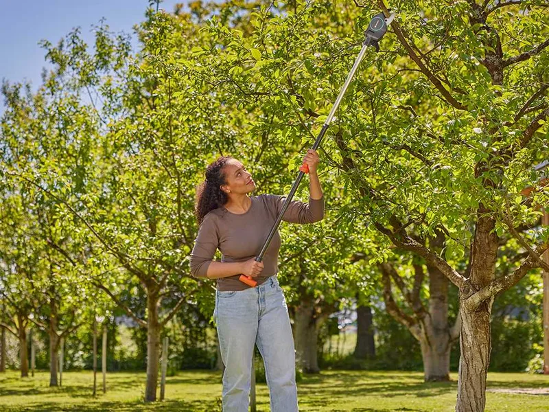 Gardena StarCut Pro S - Coupe-branches sur perche fixe de 160cm - Ø 32 mm