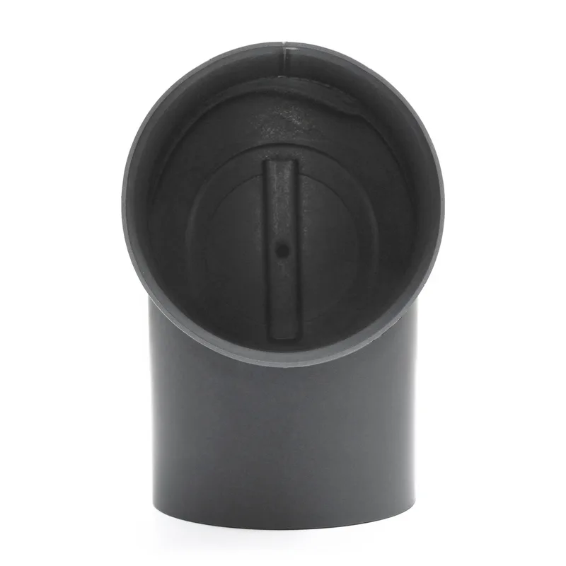 Raik Basic coude de tuyau de fumée 150mm gris fonte 90° – 2 pièces avec porte poncée pour tuyau de fumée / conduit de fumée