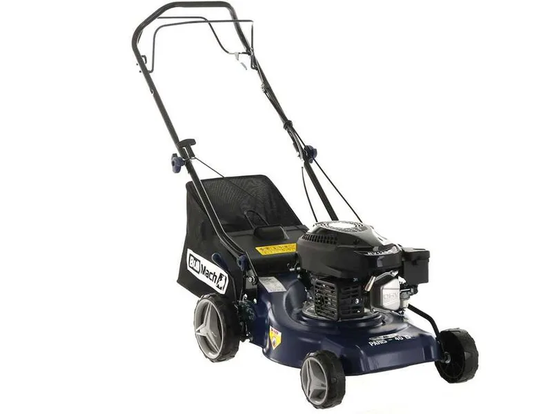 BullMach PARIS - 40 IS - Tondeuse à gazon thermique tractée - Moteur thermique 4HP - Coupe 40 cm