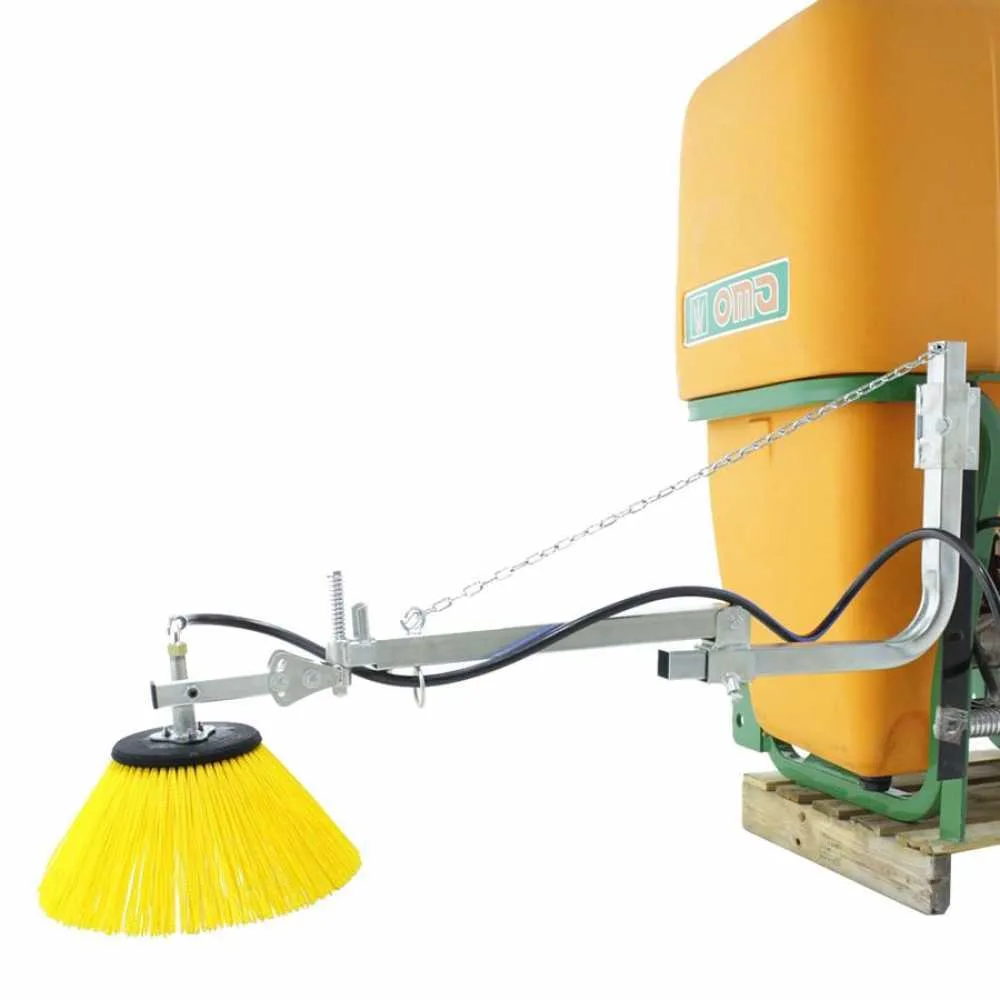 Rampe de désherbage interligne professionnelle avec brosse rotative de 40 cm en nylon