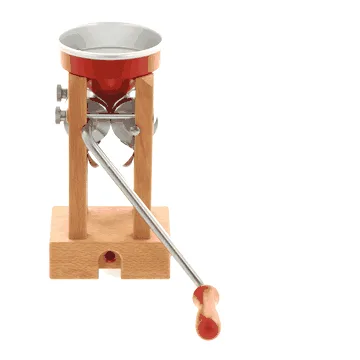 Eschenfelder Novia nr120 aluminium rouge 150g - Floconneuse manuelle avec rouleaux en acier inoxydable