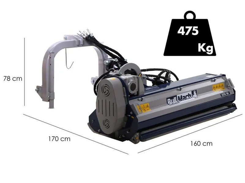 BullMach Estia 140 - Broyeur d'accotement pour tracteur - Série moyenne