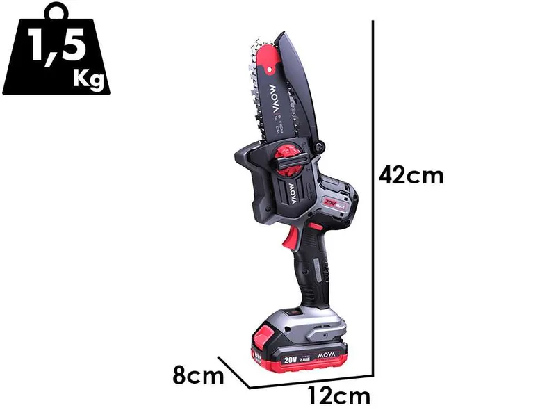 MOVA GC205 - Élagueuse sur batterie - 20 V 2 Ah