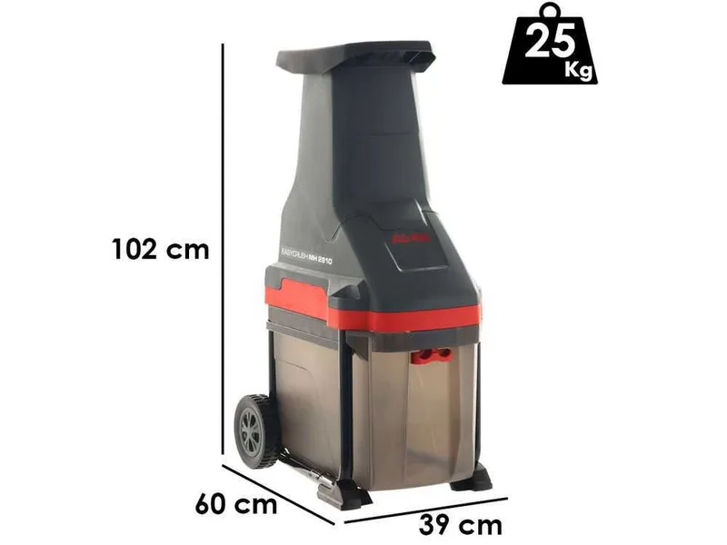 AL-KO Easy Crush MH 2810 - Broyeur électrique - Lames réversibles en acier - Diamètre max de coupe 40 mm