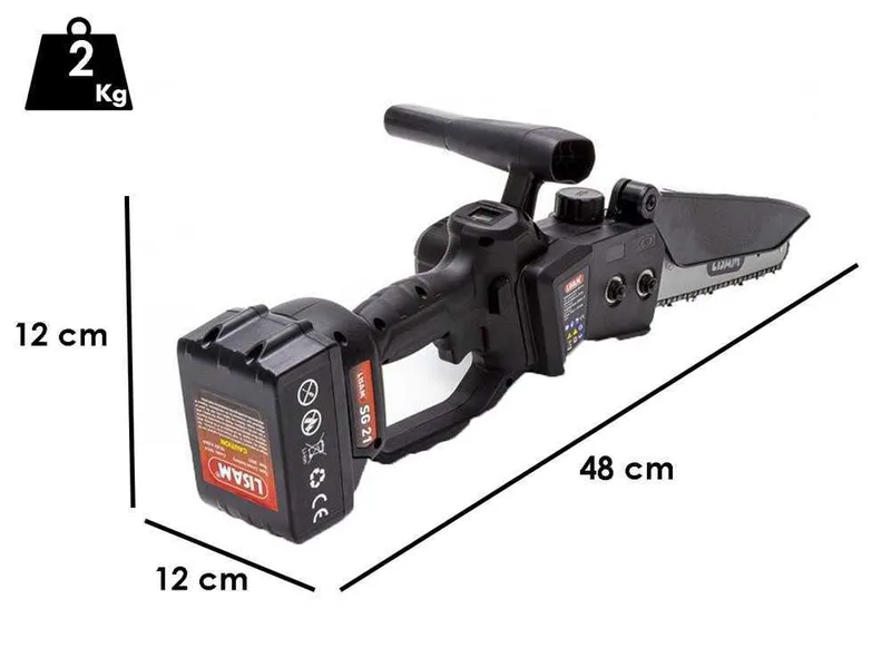 Élagueuse sur batterie LISAM SG 21 - 2X18V 4Ah