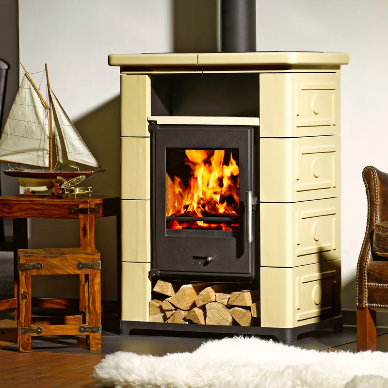 Wamsler Montafon S poêle à bois céramique beige