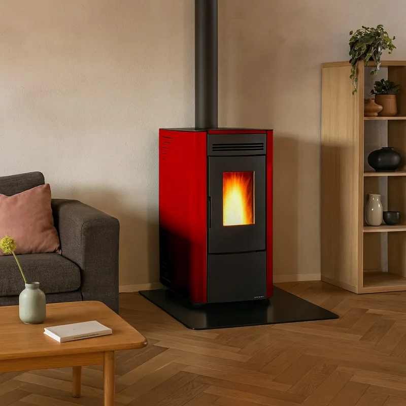 Extraflame Ketty 5.0 poêle à granulés acier bordeaux