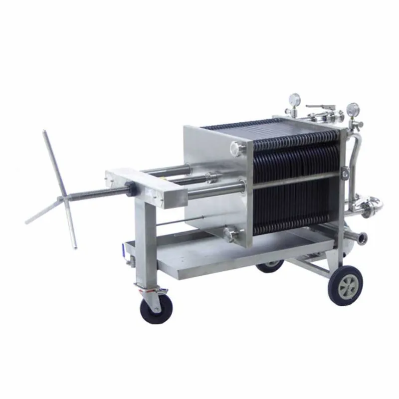 Enotecnica Pillan FC43 - Filtre à plaques professionnel FC43 de 30 cartons 40x40 cm - châssis/pompe acier INOX