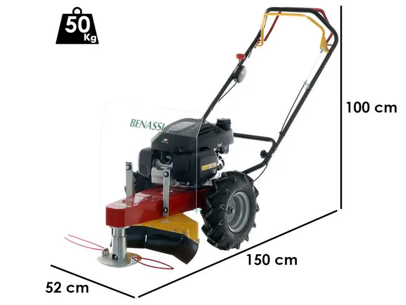 Benassi MD 555 H - Débroussailleuse à roues à essence 4 temps autotractée - Honda GCVx 170