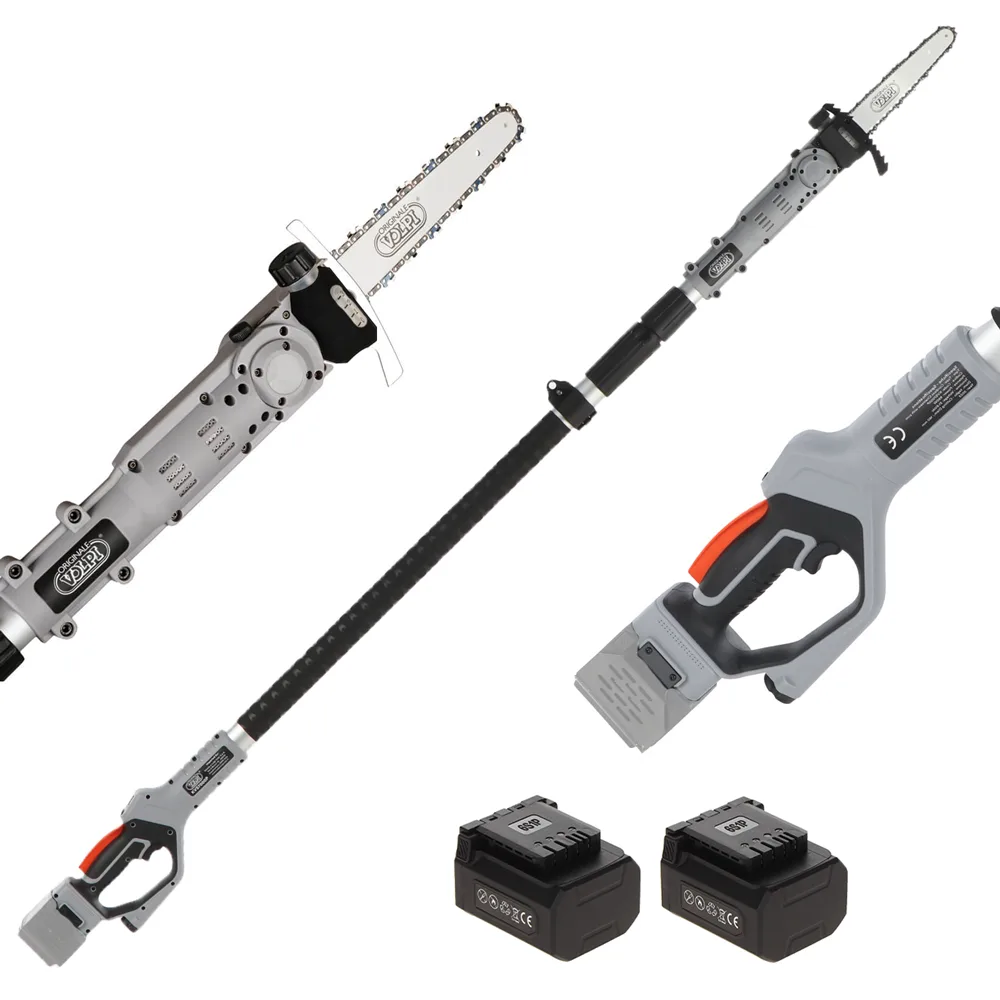 Volpi KVS7100P - Perche élagueuse à batterie sur perche télescopique - 2x 21.6V 4.0Ah