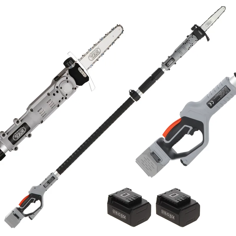 Volpi KVS7100P - Perche élagueuse à batterie sur perche télescopique - 2x 21.6V 4.0Ah