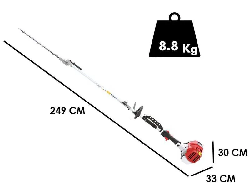 GeoTech GT-2 52 L - Débroussailleuse thermique multifonction
