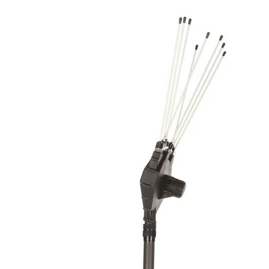 Oliviero Flex PCT36 Premium Cordless - Peigne vibreur à batterie au lithium 2 x 36 V 4,5 Ah - Perche télescopique de 235 à 335 cm