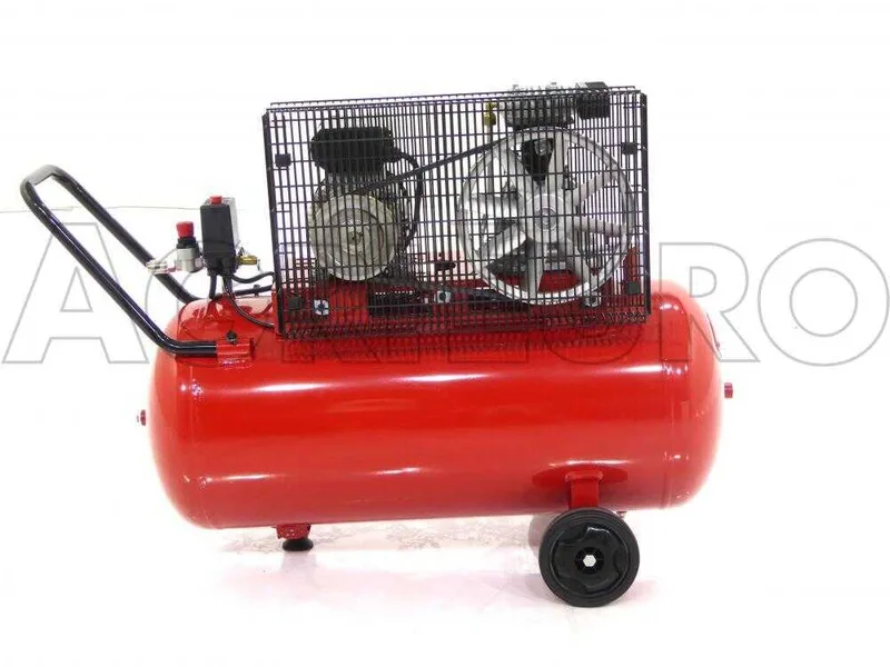 Fini Advanced MK 102 N 90 2M - Compresseur d'air électrique monophasé à courroie - Moteur 2 CV - 90 L