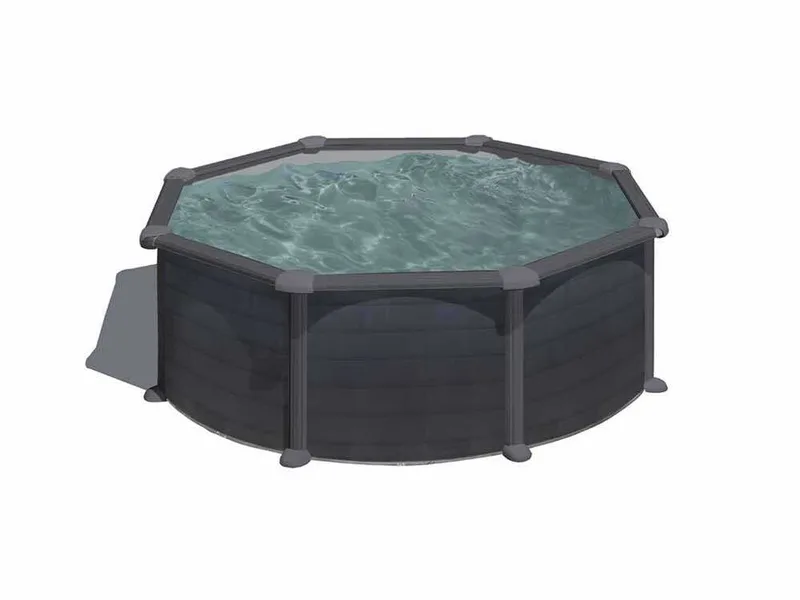 Gre Granada Ronde Ø350 x 132 cm - Piscine hors-sol en acier