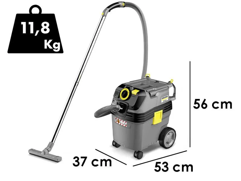 Karcher Pro NT 30/1 Ap Te L - Aspirateur solides et liquides - Bac de collecte 30 L - 1380W