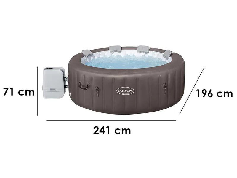 Bestway Lay-Z-Spa Dominica HydroJet 6001S - Ø196x71 cm - Spa gonflable à hydromassage