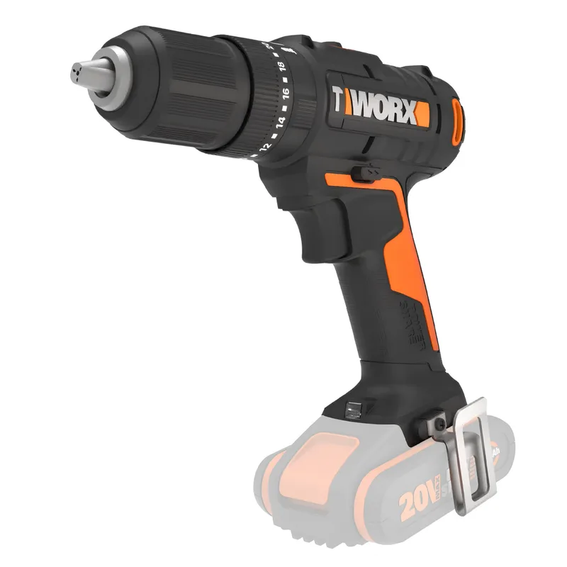 Worx WX370.9 - Perceuse visseuse à percussion sur batterie - sans batterie et sans chargeur
