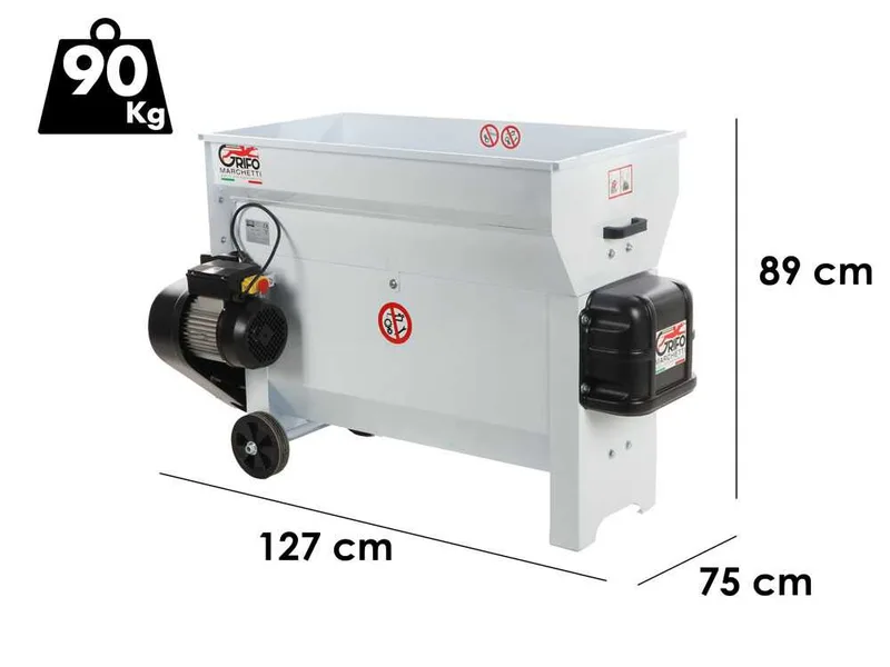 Grifo DVEP30 - Égrappoir électrique à cuve - avec protections incluses
