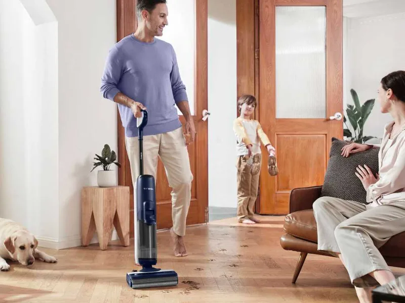 Tineco Floor One S6 Pet - Nettoyeur de sols à batterie smart - 3 en 1 : nettoie, sèche et aspire