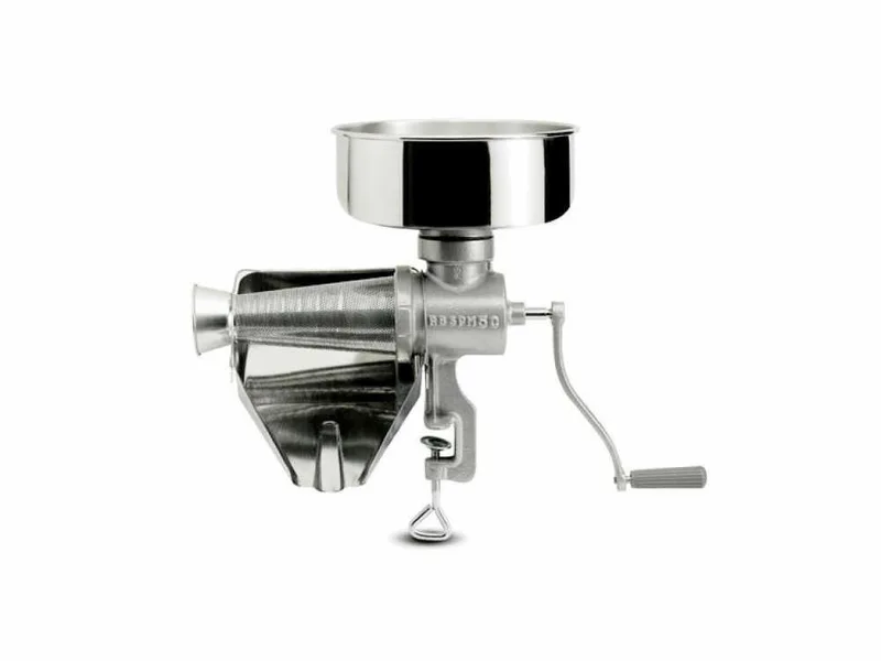 Reber 8502 N - Presse-tomates Manuel N°5 - collecteur et bac de récupération en acier INOX