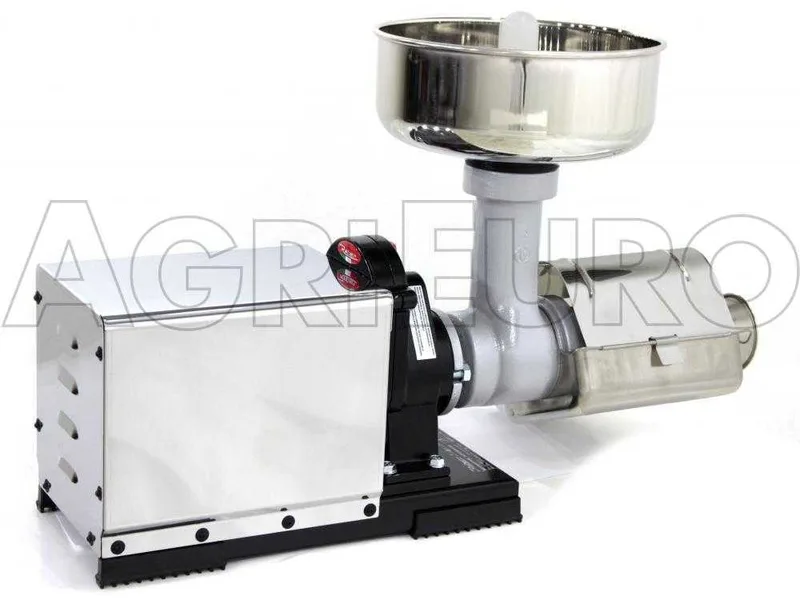 Épépineuse Reber 9000NP INOX - N.5 - Moteur à induction professionnel de 1200 W - Motoréducteur avec engrenages en acier