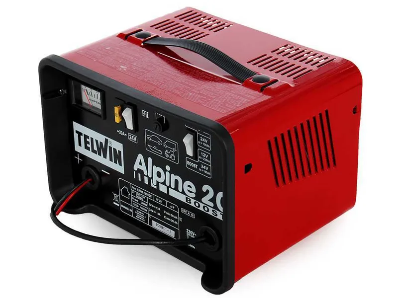 Telwin Alpine 20 Boost - Chargeur de batterie - batteries humides d'une tension de 12/24V - 300W