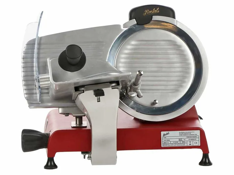 Berkel Red Line 250 Rouge Opaque - Trancheuse avec lame en acier de 250 mm