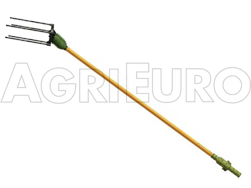 Peigne vibreur électrique à batterie Oliviero Light 2.0 avec perche fixe en aluminium de 180 cm