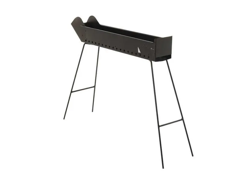 Mille BBQ-60 Go - Barbecue spécial pour brochettes à charbon - 60x14 cm