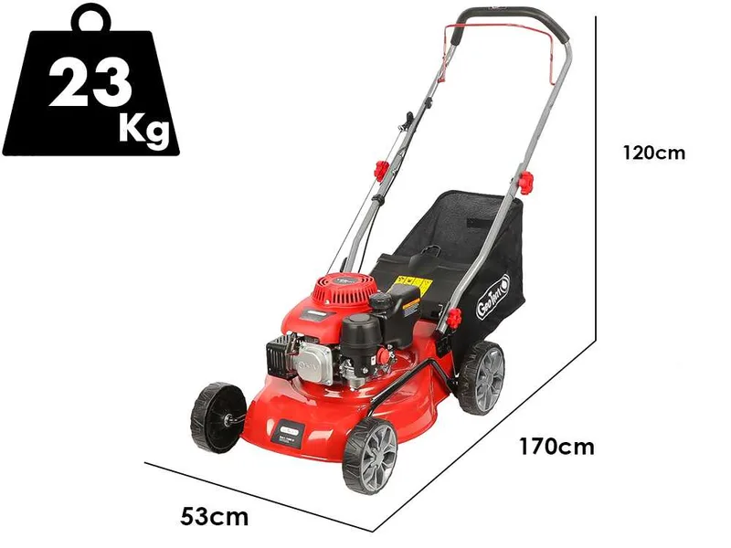 GeoTech S41-130 B - Tondeuse à gazon thermique - Moteur GeoTech de 132cm3