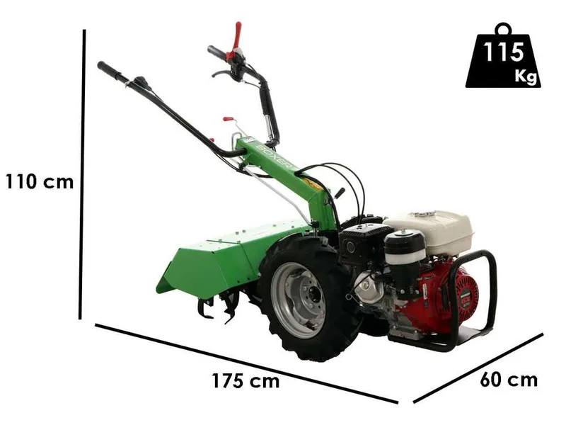 Lampacrescia MGM Boxer - Motoculteur à essence - Honda GX270 - 9 CV
