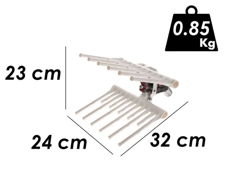 Lisam MG Turbo Light - Peigne vibreur pneumatique - secoueurs à olives 6 bars - 1800 battements par minute