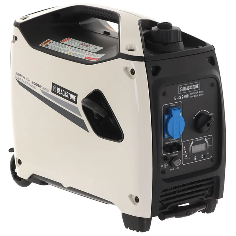 BlackStone B-iG 2500 - Groupe électrogène inverter à essence version à roues 2.2 kW - Continue 2 kW monophasé