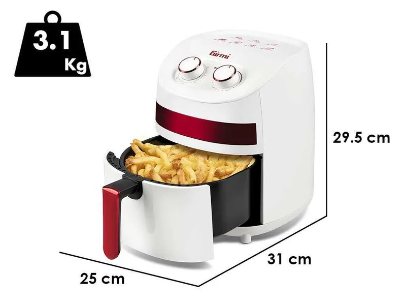 Girmi FG93 EcoFrit Compact - Friteuse à air chaud compacte 3,2 L