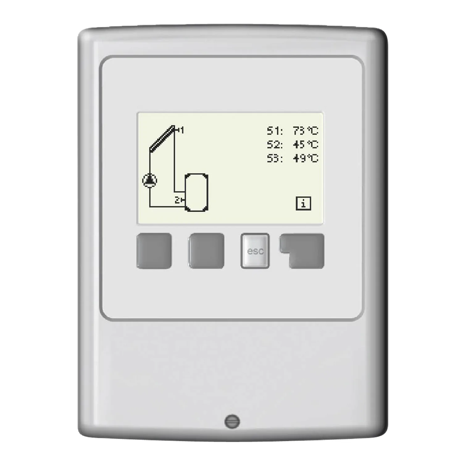 Contrôleur de différence de température Olsberg pour Tolima Aqua II Compact et Nevado Aqua Compact