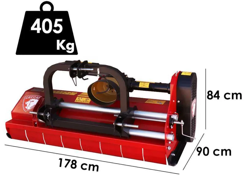 Ceccato Trincione 380 - T1600M - Broyeur pour tracteur - Série medium-lourde - Déport manuel