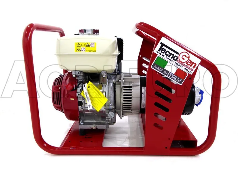 TecnoGen H5000 - Groupe électrogène 3.6 KW monophasé - Honda GX 270 - Alternateur italien