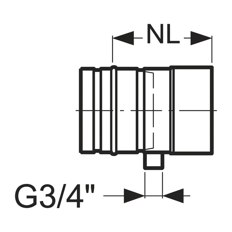 Schiedel Élément de conduit PPL 200 mm avec évacuation des condensats Ø 160 mm