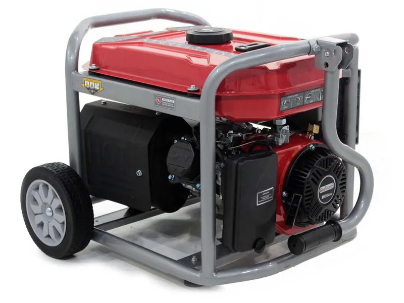 GeoTech Pro GGP 3500 ES - Groupe électrogène sur chariot avec AVR 3 kW - Continue 2.8 kw Monophasé
