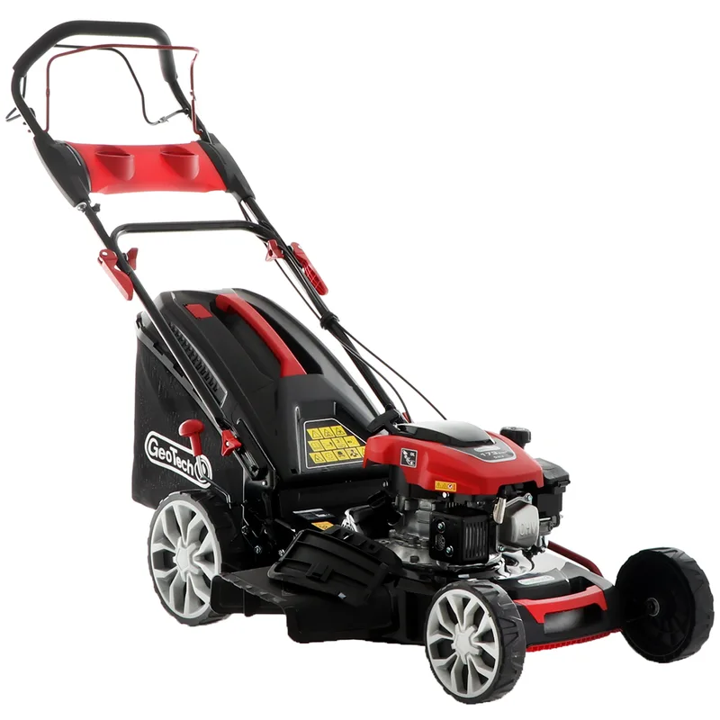 GeoTech S51-170 BMSGW - Tondeuse à gazon thermique tractée - 4 en 1 - Coupe 51 cm
